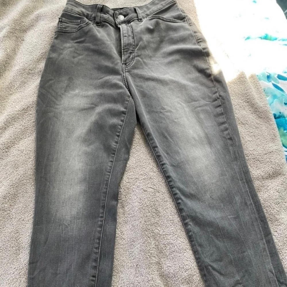 Express curvy slim gray Jeans